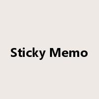Sticky Memo是什么意思