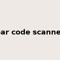 bar code scanner是什么意思