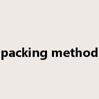 packing method是什么意思