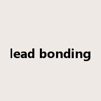 lead bonding是什么意思