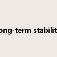 long-term stability是什么意思