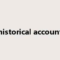 historical account是什么意思