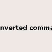 inverted comma是什么意思