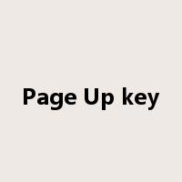 Page Up key是什么意思