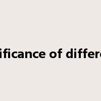 significance of difference是什么意思