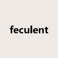feculent是什么意思