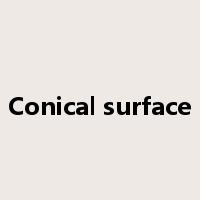 Conical surface是什么意思