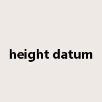 height datum是什么意思