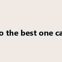 do the best one can是什么意思
