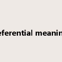 referential meaning是什么意思