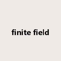 finite field是什么意思