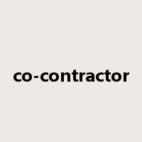 co-contractor是什么意思