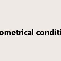 geometrical condition是什么意思