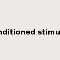 conditioned stimulus是什么意思