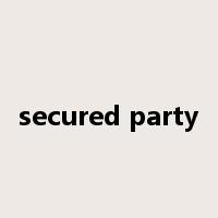 secured party是什么意思