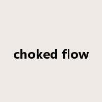 choked flow是什么意思
