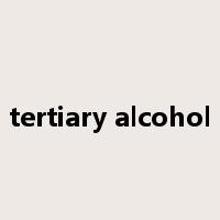 tertiary alcohol是什么意思