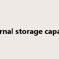 internal storage capacity是什么意思