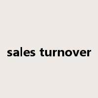 sales turnover是什么意思