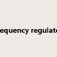 frequency regulator是什么意思