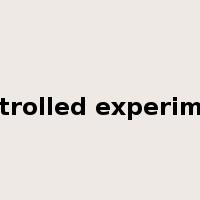 controlled experiment是什么意思