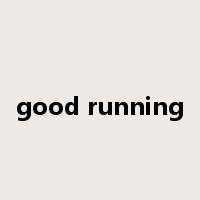 good running是什么意思