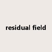 residual field是什么意思