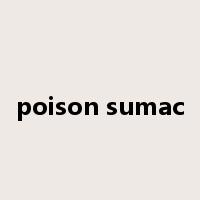 poison sumac是什么意思