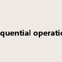 sequential operation是什么意思