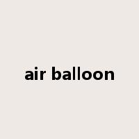air balloon是什么意思