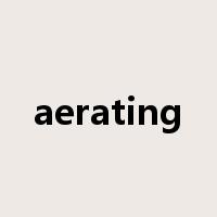 aerating是什么意思