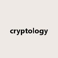 cryptology是什么意思