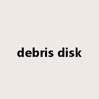 debris disk是什么意思