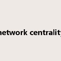 network centrality是什么意思