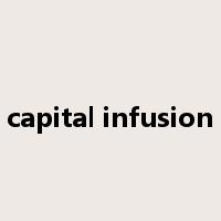capital infusion是什么意思