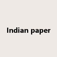 Indian paper是什么意思