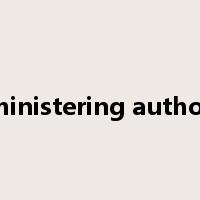 administering authority是什么意思