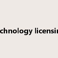 technology licensing是什么意思