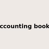 accounting books是什么意思