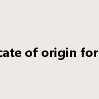 certificate of origin form GSP是什么意思