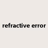 refractive error是什么意思