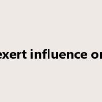 exert influence on是什么意思