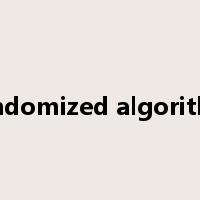 randomized algorithm是什么意思
