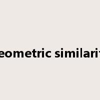 geometric similarity是什么意思