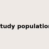 study population是什么意思