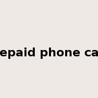 prepaid phone card是什么意思