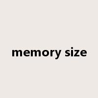 memory size是什么意思