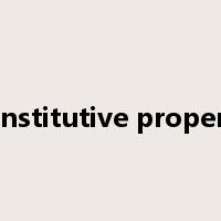 constitutive property是什么意思