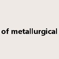 ministry of metallurgical industry是什么意思