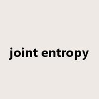 joint entropy是什么意思